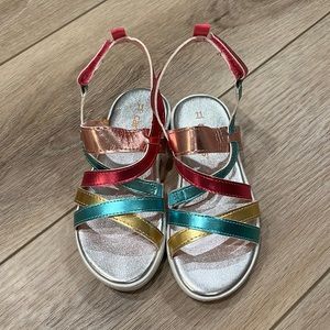 Carter’s Multicolor Girls’ Strap Sandals - Size 11